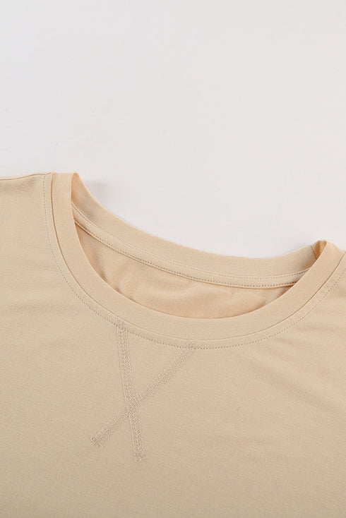 Crew Neck Colorblock Tee